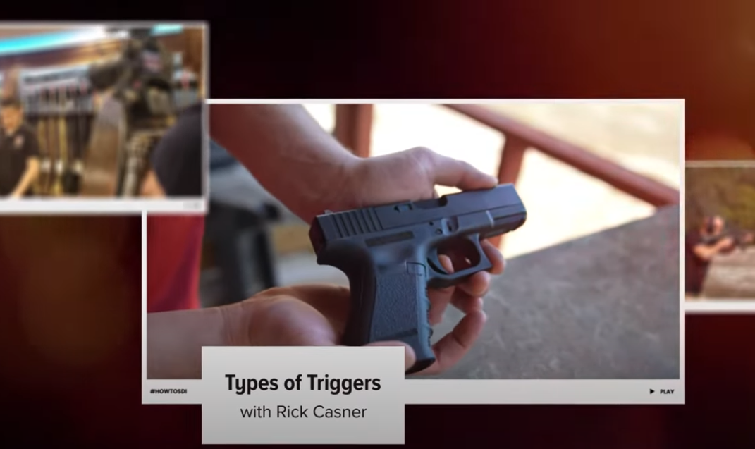Screenshot of a video about types of triggers